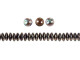 CzechMates Glass 6mm Tanzanite Celsian 2-Hole Lentil Bead Strand