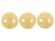 Bring a unique element to your jewelry designs with these CzechMates Lentil beads. These beads feature a puffed disc or lentil shape with two stringing holes. It's a great option for bead weaving, stringing and embroidery. These pressed Czech glass beads are softly rounded, so they won't cut your thread. They are sure to add stability, definition and shape to designs. These beads feature a nice neutral beige color. 