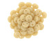 CzechMates Glass 6mm Opaque Beige 2-Hole Lentil Bead Strand