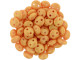 CzechMates Glass 6mm Pacifica Tangerine 2-Hole Lentil Bead Strand