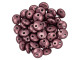 CzechMates Glass 6mm ColorTrends Saturated Metallic Red Pear 2-Hole Lentil Bead (50pc Strand)