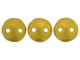 CzechMates Glass 2-Hole Round Flat Lentil Beads 6mm - Matte Metallic Aztec Gold