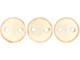 CzechMates Glass 6mm ColorTrends Transparent Warm Taupe 2-Hole Lentil Bead Strand