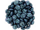 CzechMates Glass 6mm Polychrome Indigo Orchid 2-Hole Lentil Bead Strand