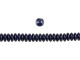 CzechMates Glass 6mm Navy 2-Hole Lentil Bead Strand