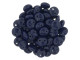 CzechMates Glass 6mm Navy 2-Hole Lentil Bead Strand