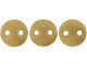 CzechMates Glass 6mm Pacifica Macadamia 2-Hole Lentil Bead Strand