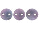 You'll love the colorful elegance of the CzechMates glass 6mm opaque amethyst luster two-hole lentil beads. Available by the strand, these beads feature a puffed disc shape with two stringing holes. It's a great option for bead weaving, stringing and embroidery. These pressed Czech glass beads are softly rounded, so they won't cut your thread. They are sure to add stability, definition and shape to designs. These beads feature soft purple color with a lustrous shine. 