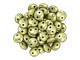 CzechMates Glass 6mm ColorTrends Saturated Metallic Limelight 2-Hole Lentil Bead (50pc Strand)