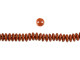 CzechMates Glass 6mm Umber 2-Hole Lentil Bead Strand