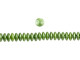 CzechMates Glass 6mm Pearl Coat Olive 2-Hole Lentil Bead Strand