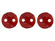 CzechMates Glass 6mm Siam Ruby 2-Hole Lentil Bead Strand