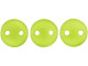 CzechMates Glass 6mm Sueded Gold Olivine 2-Hole Lentil Bead Strand