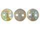 CzechMates Glass 6mm Milky Aqua Celsian 2-Hole Lentil Bead Strand