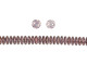 CzechMates Glass 6mm Rosaline Moon Dust 2-Hole Lentil Bead Strand