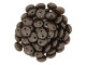 CzechMates Glass 6mm Pearl Coat Bistre 2-Hole Lentil Bead Strand