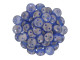 CzechMates Glass 6mm Halo Ultramarine 2-Hole Lentil Bead Strand