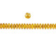 CzechMates Glass 6mm Lemon Celsian 2-Hole Lentil Bead Strand