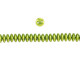 CzechMates Glass 6mm ColorTrends Saturated Metallic Lime Punch 2-Hole Lentil Bead Strand