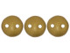 CzechMates Glass 6mm Matte Metallic Goldenrod Two-Hole Lentil Bead Strand