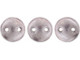 Bring a unique element to your jewelry designs with these CzechMates Lentil beads. These beads feature a puffed disc or lentil shape with two stringing holes. It's a great option for bead weaving, stringing and embroidery. These pressed Czech glass beads are softly rounded, so they won't cut your thread. They are sure to add stability, definition and shape to designs. Silvery purple beauty fills these beads. 