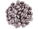 CzechMates Glass 6mm ColorTrends Saturated Metallic Almost Mauve 2-Hole Lentil Bead Strand