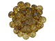 CzechMates Glass 2-Hole Round Flat Lentil Beads 6mm - Crystal Picasso
