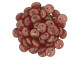 CzechMates Glass 6mm Halo Cardinal 2-Hole Lentil Bead Strand