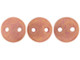 CzechMates Glass 6mm Pacifica Watermelon 2-Hole Lentil Bead Strand