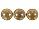 CzechMates Glass 6mm Bronze 2-Hole Lentil Bead Strand