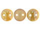 CzechMates Glass 6mm Milky Jonquil Celsian 2-Hole Lentil Bead Strand