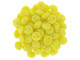 CzechMates Glass 6mm Matte Luster Iris Custard 2-Hole Lentil Bead Strand