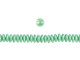CzechMates Glass 6mm Sueded Gold Green Turquoise 2-Hole Lentil Bead Strand