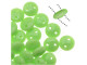 CzechMates Glass 2-Hole Round Flat Lentil Beads 6mm - Honeydew