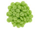 CzechMates Glass 2-Hole Round Flat Lentil Beads 6mm - Honeydew