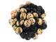 CzechMates Glass 6mm Apollo Jet 2-Hole Lentil Bead Strand