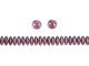 CzechMates Glass 6mm Halo Regal 2-Hole Lentil Bead Strand