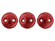 CzechMates Glass 6mm ColorTrends Saturated Metallic Cherry Tomato 2-Hole Lentil Bead Strand