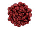 CzechMates Glass 6mm ColorTrends Saturated Metallic Cherry Tomato 2-Hole Lentil Bead Strand