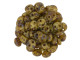CzechMates Glass 6mm Opaque Lt Beige Picasso 2-Hole Lentil Bead Strand