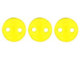 CzechMates Glass 6mm Lemon 2-Hole Lentil Bead Strand