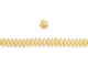 CzechMates Glass 6mm Luster Opaque Beige 2-Hole Lentil Bead Strand