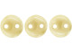 CzechMates Glass 6mm Luster Opaque Beige 2-Hole Lentil Bead Strand