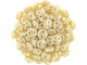 CzechMates Glass 6mm Luster Opaque Beige 2-Hole Lentil Bead Strand