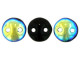CzechMates Glass 6mm Jet AB 2-Hole Lentil Bead Strand