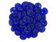 CzechMates Glass 6mm Cobalt 2-Hole Lentil Bead Strand
