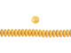 CzechMates Glass 6mm Pacifica Ginger 2-Hole Lentil Bead Strand