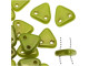 CzechMates 2-Hole Triangle Beads 6mm - Chartreuse