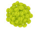 CzechMates Glass 2-Hole Round Flat Lentil Beads 6mm - Chartreuse