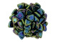 CzechMates 2-Hole Triangle Beads 6mm - Green Iris